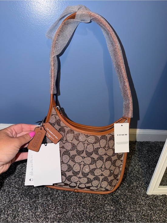 Coach Handbags - COACH Crystal Signature Jacquard Shoulder Bag